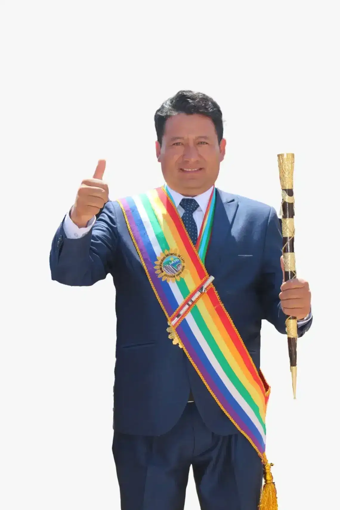 Alfredo Bustamante Aragón Alcalde del distrito de Layo