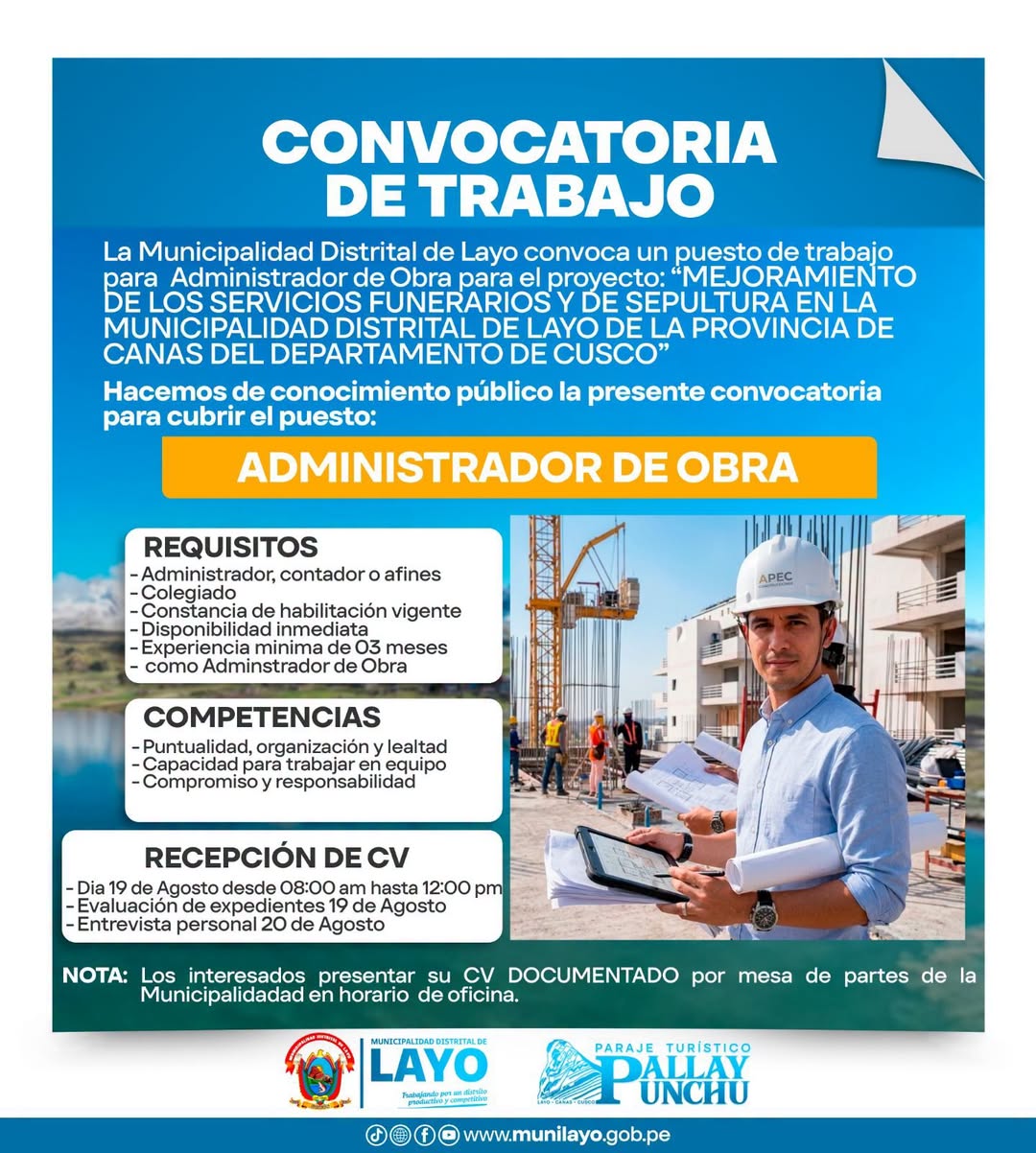 OPORTUNIDAD LABORAL