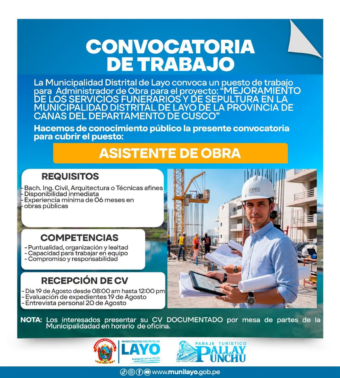 OPORTUNIDAD LABORAL