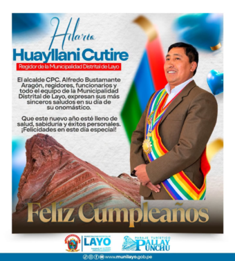 El Alcalde, Regidores, Funcionarios y Trabajadores de la municipalidad distrital