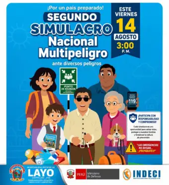 PARTICIPA EN EL SEGUNDO SIMULACRO NACIONAL MULTIPELIGRO