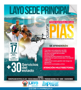 𝗣𝗢𝗥 𝗣𝗥𝗜𝗠𝗘𝗥𝗔 𝗩𝗘𝗭, 𝗟𝗔𝗬𝗢 𝗦𝗘𝗥Á 𝗦𝗘𝗗𝗘 𝗗𝗘 𝗟𝗔 𝟰.ª 𝗙𝗘𝗥𝗜𝗔 𝗡𝗔𝗖𝗜𝗢𝗡𝗔𝗟 𝗗𝗘 𝗟𝗔𝗦 𝗣𝗜𝗔𝗦